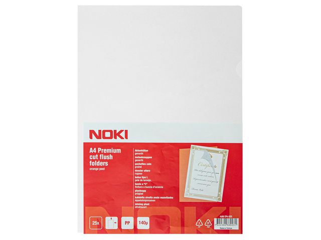 Aktmapp NOKI PP A4 0,15 transp 25/fp